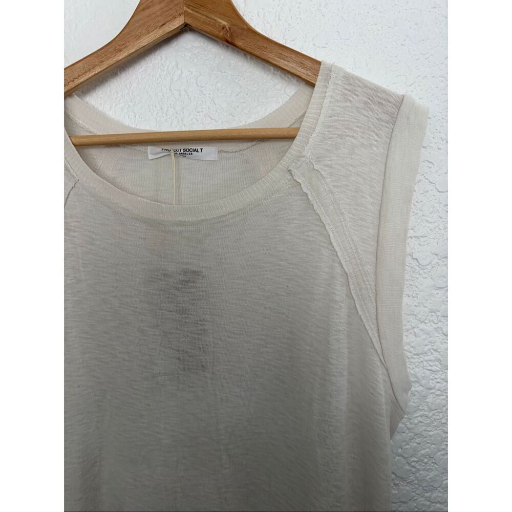 Project Social T Cherish Slub Tank in Cream Size L - Picture 5 of 12